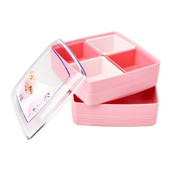 Large Pink Bento Lunch or Picnic Box - Picture 7 of 8